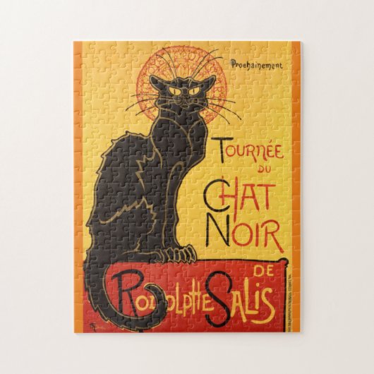 Chat Noir Steinlen Belle Epoque  Art Legpuzzel (Verticaal)