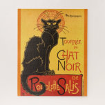 Chat Noir Steinlen Belle Epoque Art Legpuzzel<br><div class="desc">De Franse illustrator Théophile Alexandre Steinlen's advertentieschema</div>