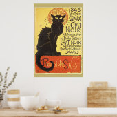 Chat Noir Steinlen Belle Epoque  Art Poster (Keuken)