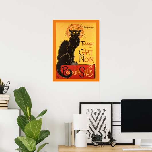 Chat Noir Steinlen Belle Epoque  Art Poster (Thuiskantoor)