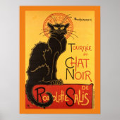 Chat Noir Steinlen Belle Epoque  Art Poster (Voorkant)