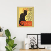 Chat Noir Steinlen Belle Epoque Art Poster (Thuiskantoor)