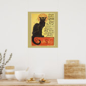 Chat Noir Steinlen Belle Epoque Art Poster (Keuken)
