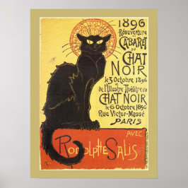 Chat Noir Steinlen Belle Epoque  Art Poster