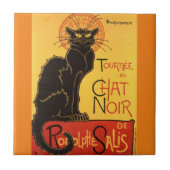 Chat Noir Steinlen Belle Epoque  Art Tegeltje (Voorkant)