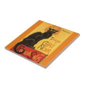 Chat Noir Steinlen Belle Epoque  Art Tegeltje (Zijkant)