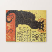 Chat Noir Steinlen Belle Epoque  Kunst Legpuzzel (Horizontaal)