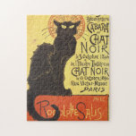 Chat Noir Steinlen Belle Epoque Kunst Legpuzzel<br><div class="desc">De Franse illustrator Théophile Alexandre Steinlen's reclameschema</div>