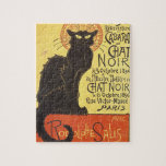 Chat Noir Steinlen Belle Epoque Kunst Legpuzzel<br><div class="desc">De Franse illustrator Théophile Alexandre Steinlen's reclameschema</div>