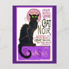 Chat Noir, Steinlen, Fine Art, Briefkaart