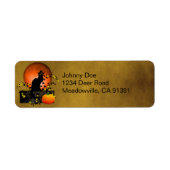Chat Noir Thanksgiving Etiket (Voorkant)