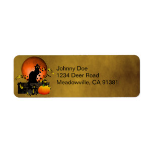 Chat Noir Thanksgiving Etiket
