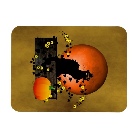 Chat Noir Thanksgiving Magneet (Horizontaal)