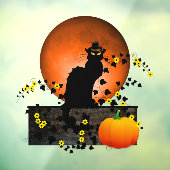 Chat Noir Thanksgiving Raamsticker (Vel 3)