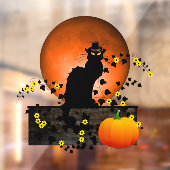 Chat Noir Thanksgiving Raamsticker (Vel 2)