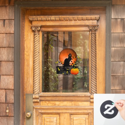 Chat Noir Thanksgiving Raamsticker (Huis Deur)