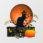 Chat Noir Thanksgiving Raamsticker (Vel)