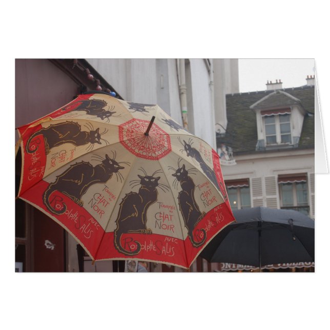 Chat Noir Umbrella Montmartre (Voorkant Horizontaal)