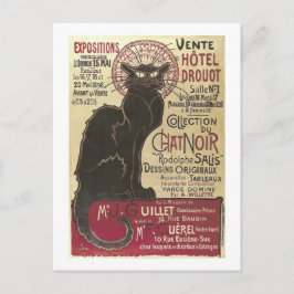 Chat Noir Vente Hôtel Drouot Steinlen Fine Art Briefkaart