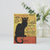 Chat Noir, Vente Hôtel Drouot Steinlen Fine Art Briefkaart (Staand voorkant)