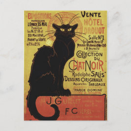 Chat Noir, Vente Hôtel Drouot Steinlen Fine Art Briefkaart