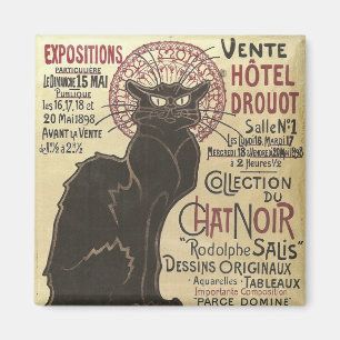  Chat Noir, Vente Hôtel Drouot Steinlen Magneet