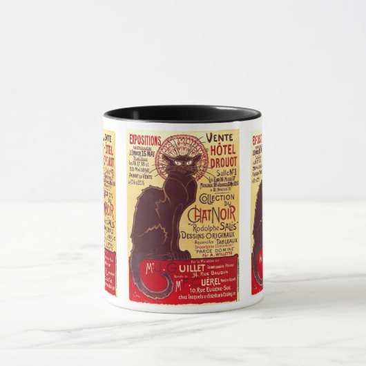  Chat Noir, Vente Hôtel Drouot Steinlen Mok (Midden)