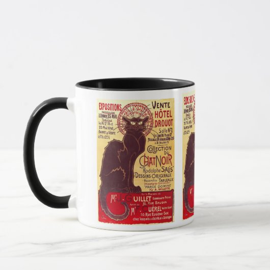 Chat Noir, Vente Hôtel Drouot Steinlen Mok (Links)