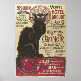  Chat Noir, Vente Hôtel Drouot Steinlen Poster