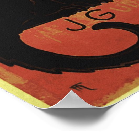  Chat Noir, Vente Hôtel Drouot Steinlen Poster (Hoek)