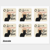 Chat Noir Vierkante Sticker (Vel)
