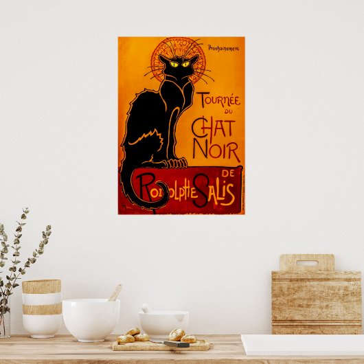  Chat Noir - Zwarte Kat Poster (Keuken)