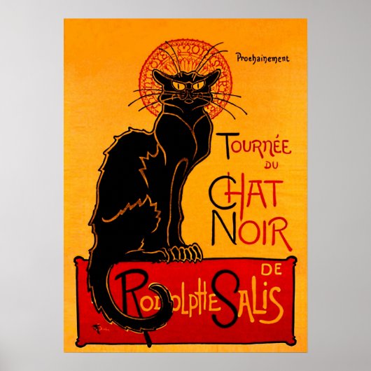 CHAT NOIR (zwarte kat) ~ Poster (Voorkant)