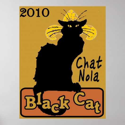 Chat Nola, Black Cat, 2010 Poster (Voorkant)