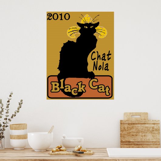 Chat Nola, Black Cat, 2010 Poster (Keuken)