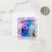 *~* Chat? Relatie AP63 Platte Nota Kaart Notitiekaartje (Voorkant / Achterkant in situ)