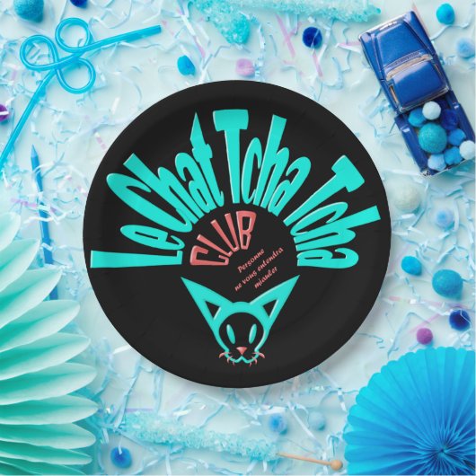 Chat Tsja Tsja Papieren Bordje (Feest)