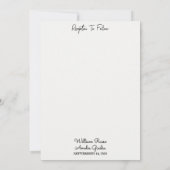 Chat Tuin Bloemen Lente Hout Boho Rustieke Bruilof Kaart (Achterkant)