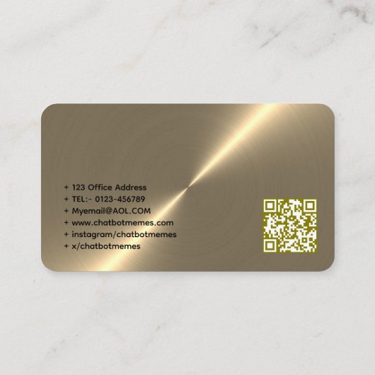 🤖Chatbot ontwikkelaar Conversational AI Engineer Visitekaartje (Achterkant)