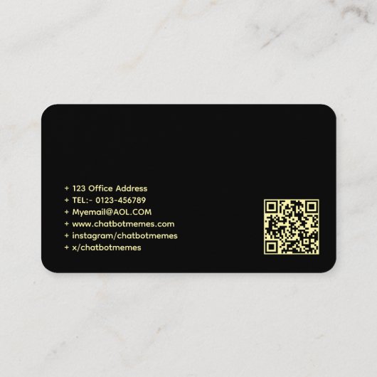 🤖Chatbot ontwikkelaar Conversational AI Engineer Visitekaartje (Achterkant)