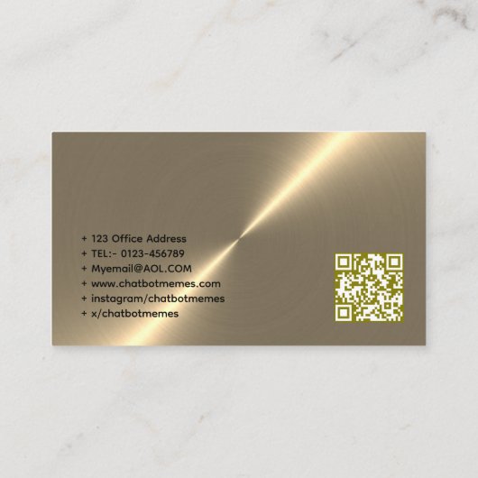 🤖Chatbot ontwikkelaar Conversational AI Engineer Visitekaartje (Achterkant)