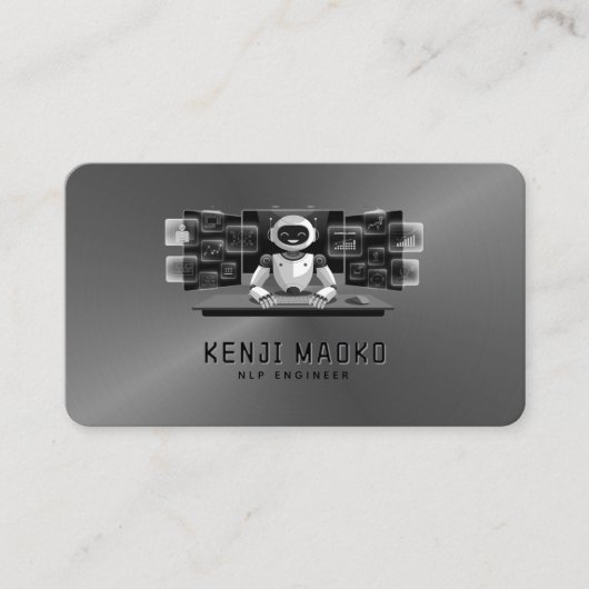 🤖Chatbot ontwikkelaar Conversational AI Engineer Visitekaartje (Voorkant)