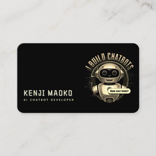 🤖Chatbot ontwikkelaar Conversational AI Engineer  Visitekaartje (Voorkant)