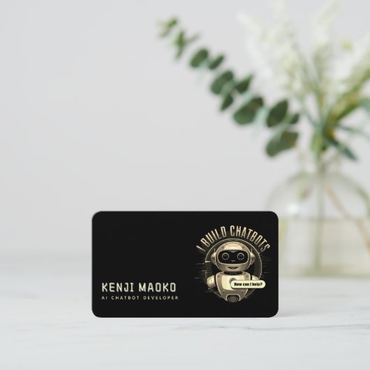 🤖Chatbot ontwikkelaar Conversational AI Engineer  Visitekaartje (Staand voorkant)