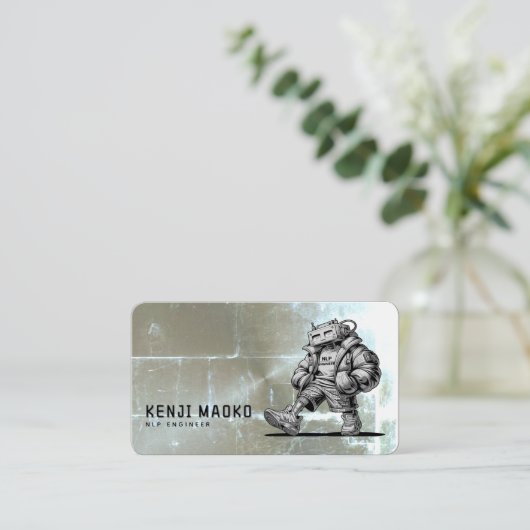 🤖Chatbot ontwikkelaar Conversational AI Engineer Visitekaartje (Staand voorkant)