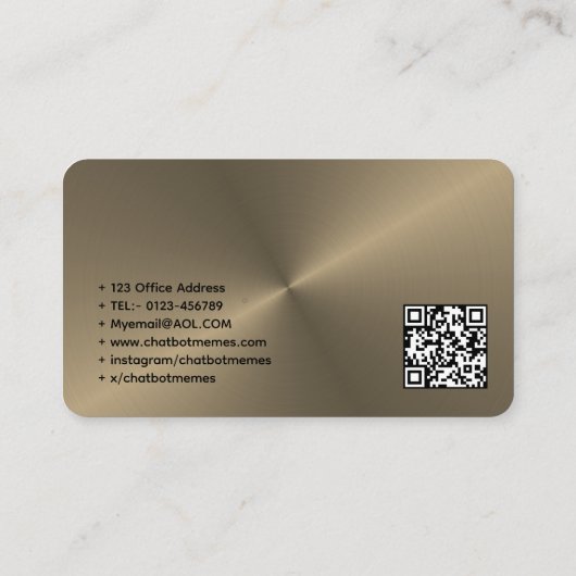 🤖Chatbot ontwikkelaar Conversational AI Engineer Visitekaartje (Achterkant)