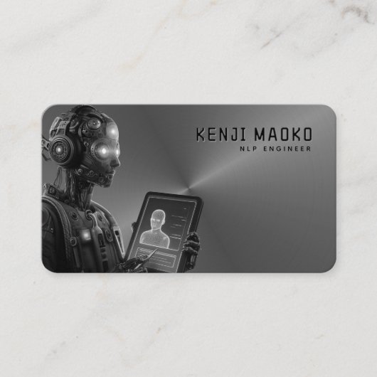 🤖Chatbot ontwikkelaar Conversational AI Engineer  Visitekaartje (Voorkant)