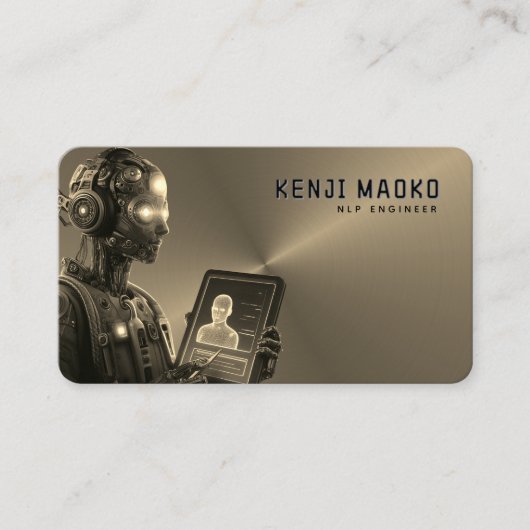 🤖Chatbot ontwikkelaar Conversational AI Engineer  Visitekaartje (Voorkant)