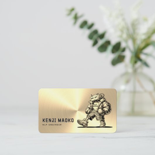 🤖Chatbot ontwikkelaar Conversational AI Engineer Visitekaartje (Staand voorkant)