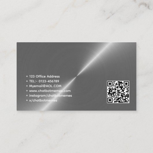 🤖Chatbot ontwikkelaar Conversational AI Engineer Visitekaartje (Achterkant)